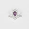 Bague 50 CHAUMET - JOSEPHINE AIGRETTE - Bague en or blanc, améthyste et diamants 58 Facettes DV0790-1-50-2