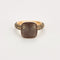 Bague 55 POMELLATO - Nudo Maxi - Bague en Or rose, Pierre de lune et Diamants cognac 58 Facettes DV0184-21-DV0882-1