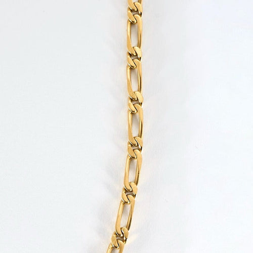 Collier Sautoir en or jaune à maille figaro alternée 58 Facettes DDV9121-4