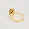 Bague 51 Bague Marguerite en or jaune, rubis et diamants 58 Facettes DV0800-1-51-2