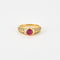 Bague 52 Bague en or jaune, rubis et diamants 58 Facettes DV7611-3-52-1