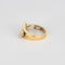 Bague 52 GUY LAROCHE- Bague 2 ors,  jaune et blanc et diamants 58 Facettes DV1488-1-52-1