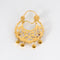 Boucles d'oreilles Créoles savoyardes or jaune et rubis 58 Facettes DV7166-3