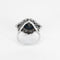 Bague 57 Bague Art déco en or gris, saphir et diamants 58 Facettes DV6618-2-57-3