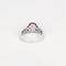 Bague 53 Bague or gris, saphir rose et diamant 58 Facettes DV6618-1-53-2