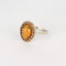Bague 51.5 Bague or gris, opale de feu, saphirs orange et diamants 58 Facettes DV7166-2-515-3