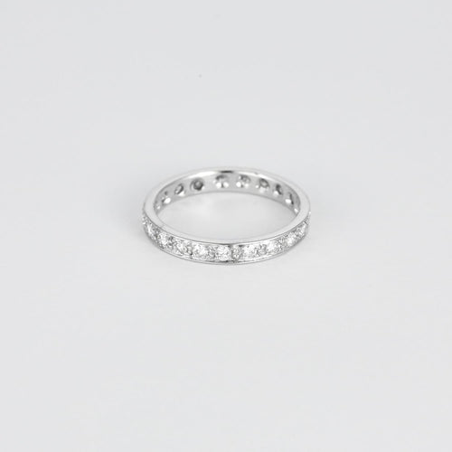 Bague 51 Alliance en or gris et Diamants 58 Facettes DV8395-1-51-6
