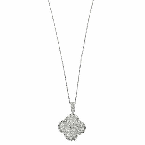 Collier VAN CLEEF & ARPELS - Magic Alhambra - Sautoir or blanc et diamants 58 Facettes DV0830-10