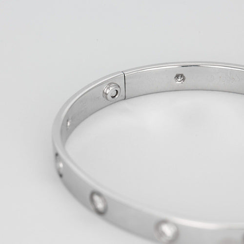 Bracelet CARTIER - Love - Bracelet or blanc et diamants 58 Facettes DV0852-1
