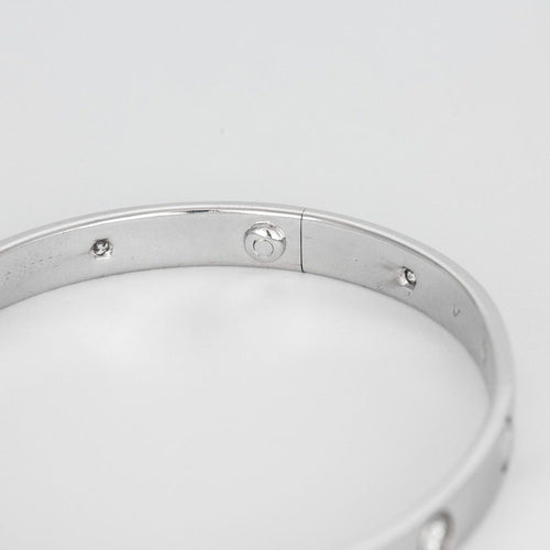 Bracelet CARTIER - Love - Bracelet or blanc et diamants 58 Facettes DV0852-1
