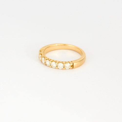 Bague 51 Bague jarretière en or jaune et diamants 58 Facettes DV0814-1-51-2