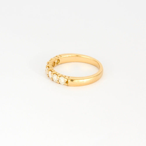 Bague 51 Bague jarretière en or jaune et diamants 58 Facettes DV0814-1-51-2