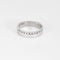 Bague 56 Bague demi-alliance en or blanc et diamants 58 Facettes DV9986-5-56-3