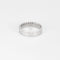 Bague demi-alliance en or blanc et diamants