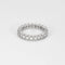 Bague 55 Bague alliance américaine en or blanc et diamants 58 Facettes DV9986-4-DV0882-1