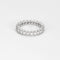 Bague 55 Bague alliance américaine en or blanc et diamants 58 Facettes DV9986-4-DV0882-1