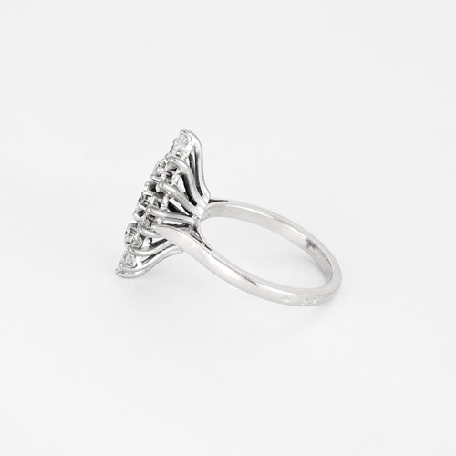Bague 50 Bague en or gris et diamants 58 Facettes DV8127-1-50-2