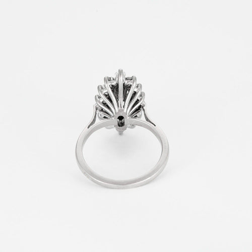 Bague 50 Bague en or gris et diamants 58 Facettes DV8127-1-50-2