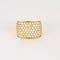 Bague 51 Bague Bandeau or jaune et diamants 58 Facettes DV0260-7-51-6