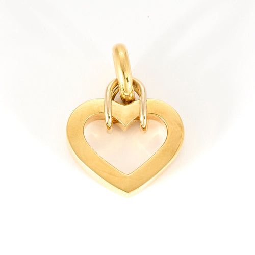 Pendentif Pendentif "Coeur" en or jaune 58 Facettes DV0654-5