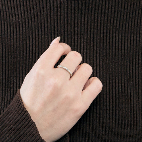 Bague 51.5 MAUBOUSSIN-  Amour Je T'aime - Bague en or blanc et diamants 58 Facettes DV0808-1-515-3