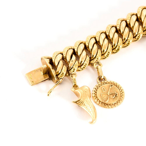 Bracelet Bracelet breloques or jaune et émail 58 Facettes DDV9410-1