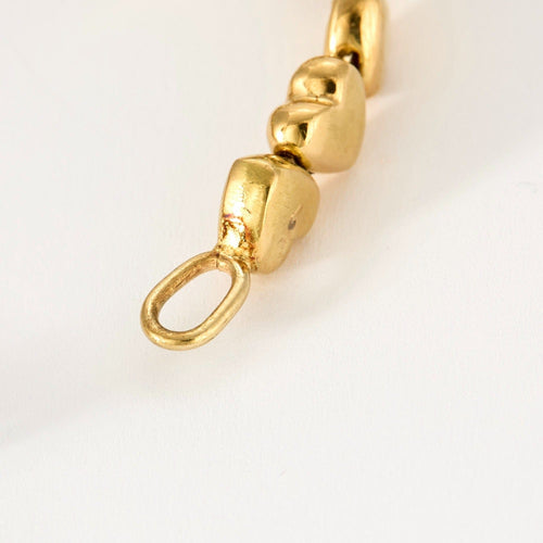 Bracelet Bracelet jonc "Cœurs" en or jaune et pierres blanches 58 Facettes DV0654-3
