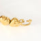 Bracelet Bracelet jonc "Cœurs" en or jaune et pierres blanches 58 Facettes DV0654-3