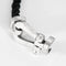 Bracelet FRED - Force 10 - Bracelet or blanc et cordon tressé noir 58 Facettes DV0858-1