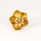 Boucles d'oreilles Parure florale - Broche et boucles d'oreilles or jaune, diamants 58 Facettes DV0843-1