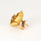 Boucles d'oreilles Parure florale - Broche et boucles d'oreilles or jaune, diamants 58 Facettes DV0843-1