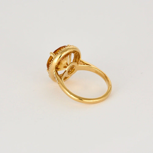 Bague 48.5 MAUBOUSSIN - "Vraiment toi" - Bague or jaune, citrine et diamants 58 Facettes DV0812-4-485-2
