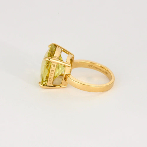 Bague 49 TIFFANY & CO - Bague or jaune et quartz lemon 58 Facettes DV0812-6-49-2