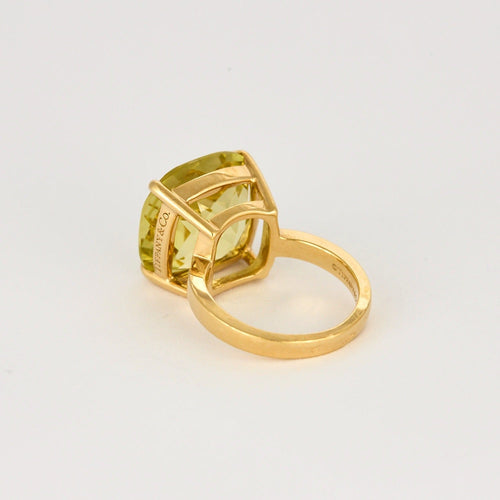 Bague 49 TIFFANY & CO - Bague or jaune et quartz lemon 58 Facettes DV0812-6-49-2