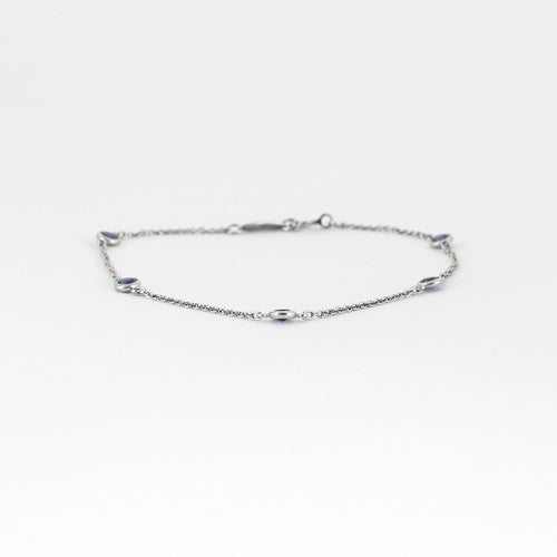 Bracelet TIFFANY & Co & ELSA PERETTI - "Color by the Yard" - Bracelet platine et saphir 58 Facettes DV0812-7