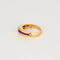 Bague 51 Bague jonc en or jaune, diamant et rubis calibrés 58 Facettes DV0808-8-51-2