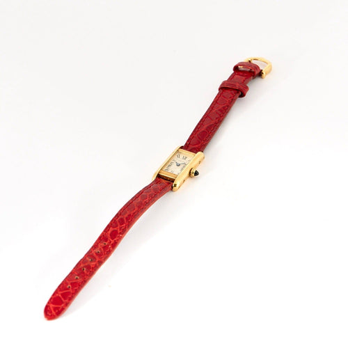 Montre CARTIER - Montre mini Tank - or jaune 58 Facettes DV0871-1