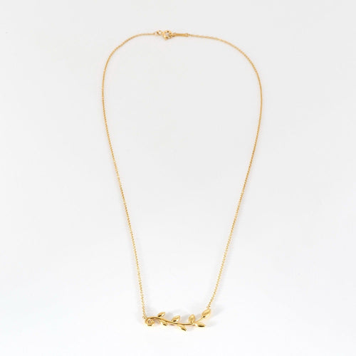 Collier TIFFANY & Co X PALOMA PICASSO- Collier Olive Leaf - or jaune 58 Facettes DV10358-4
