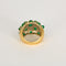 Bague 49 Bague boule deux ors, émeraudes cabochons et diamants 58 Facettes DV0156-5-49-2