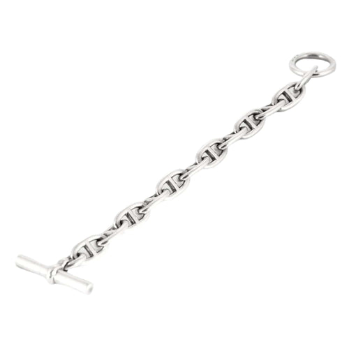 Bracelet HERMÈS- Chaîne d'Ancre - Bracelet  "Grand modèle" en argent 58 Facettes DV0839-3