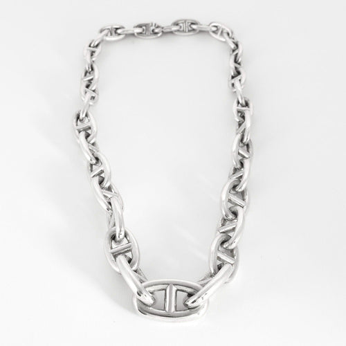 Collier HERMÈS-  Chaîne d'Ancre - Collier en argent 58 Facettes DV0839-4