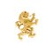 Broche AUGIS - Broche Lion Augis 1830 en or jaune et rubis synthétique 58 Facettes DV10625-1
