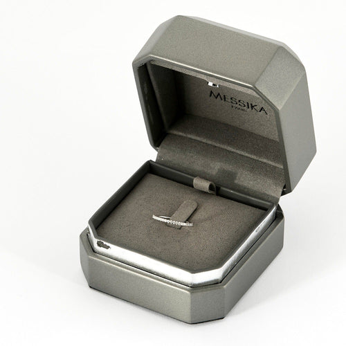 Bague 48 MESSIKA - Alliance Gatsby XS en or blanc et diamants 58 Facettes DV10017-3-48-2