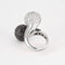 Bague 54 Bague Toi & Moi en or gris , diamants et diamant noirs 58 Facettes DV0860-2-54-3