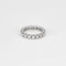 Bague 50 Alliance Américaine or blanc et diamants 58 Facettes DV0855-9-50
