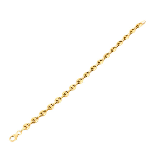 Bracelet Bracelet grain de café, or jaune 58 Facettes DV0855-11