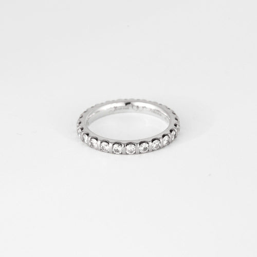 Bague 52 MAUBOUSSIN - Alliance "indispensable & Universelle" - Tour complet or blanc et diamants 58 Facettes DV0842-1-52-1