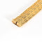 Bracelet Bracelet ruban souple, maille tressée en or jaune 58 Facettes DDV3285-1