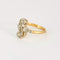 Bague 57 Bague Toi & Moi en or jaune et gris, diamants taille rose 58 Facettes DV9454-10-57-3