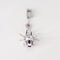 Pendentif CHAUMET - Attrape-Moi Si Tu m'Aimes - Pendentif or gris, améthyste et diamant sur cordon 58 Facettes DV0808-3